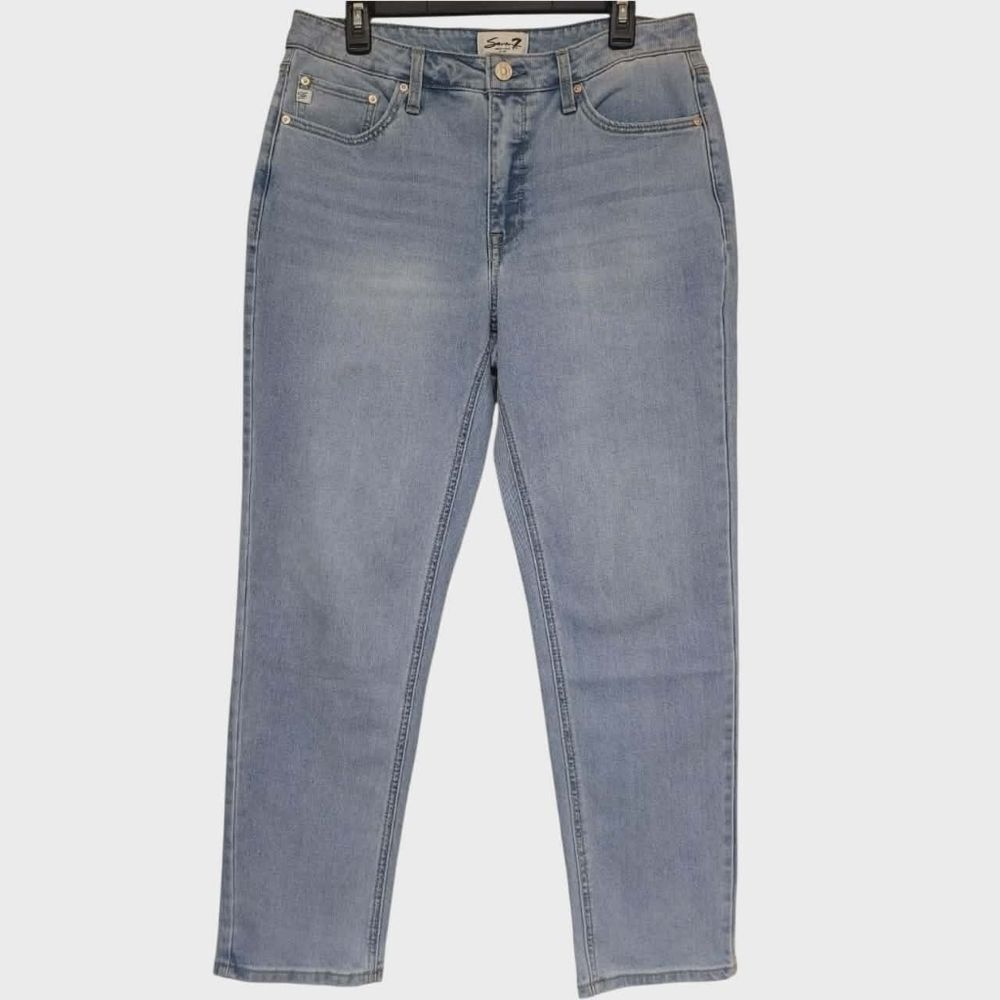 Seven7 Jeans Womens Size 10 Straight Light Wash, Measures 33x28